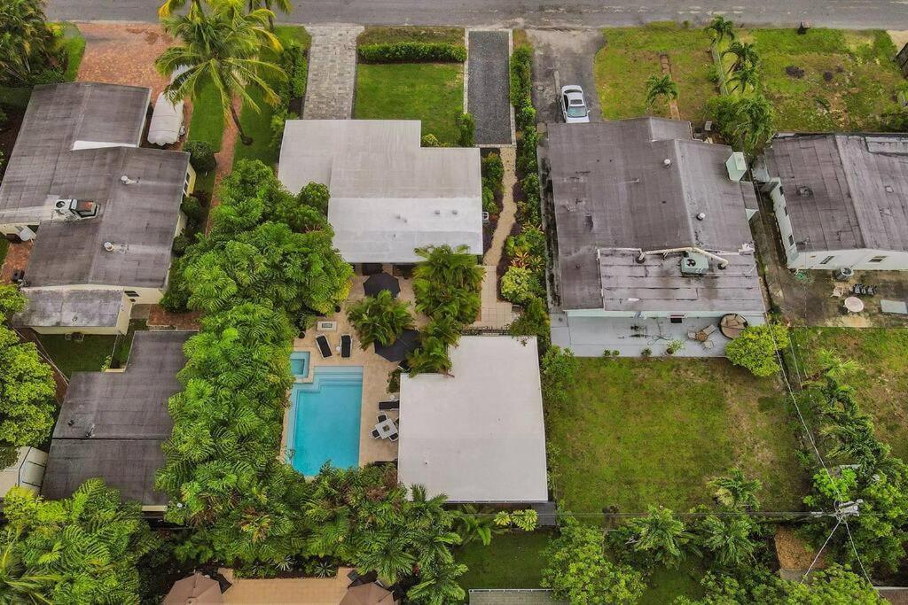 Stylish Tropical Oasis Hot Tub Pool Bbq Villa Fort Lauderdale Exteriör bild